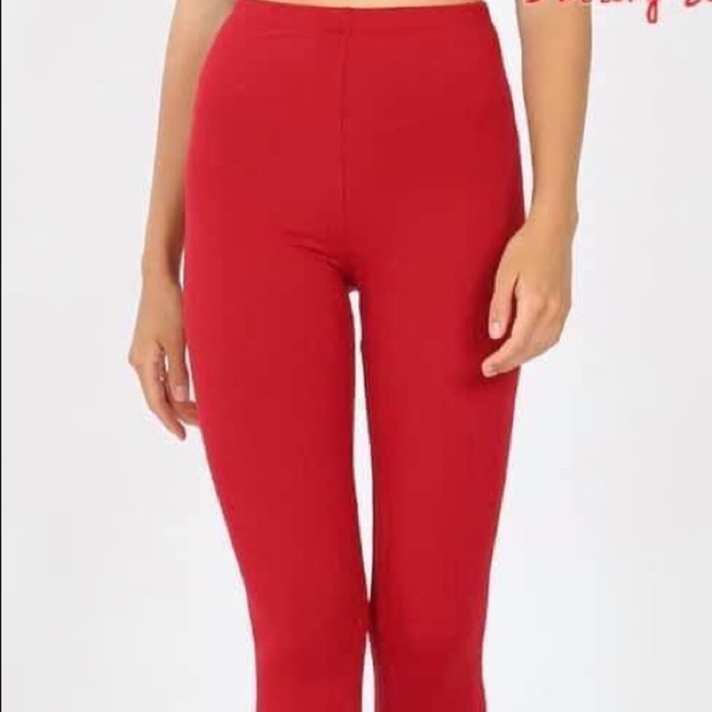 Red Leggings- SUPER SOFT